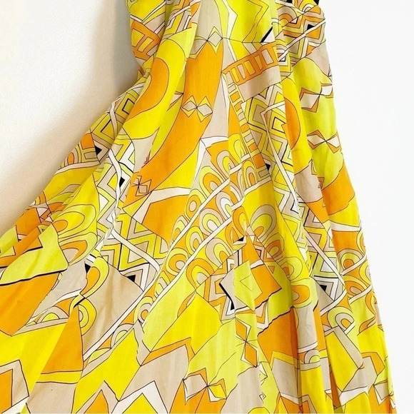 S/W/F x REVOLVE Halter Maxi Dress Poolside Print Boho Resort TENCEL Size L - Picture 10 of 15